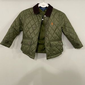 Great kids POLO jacket , army green size 5